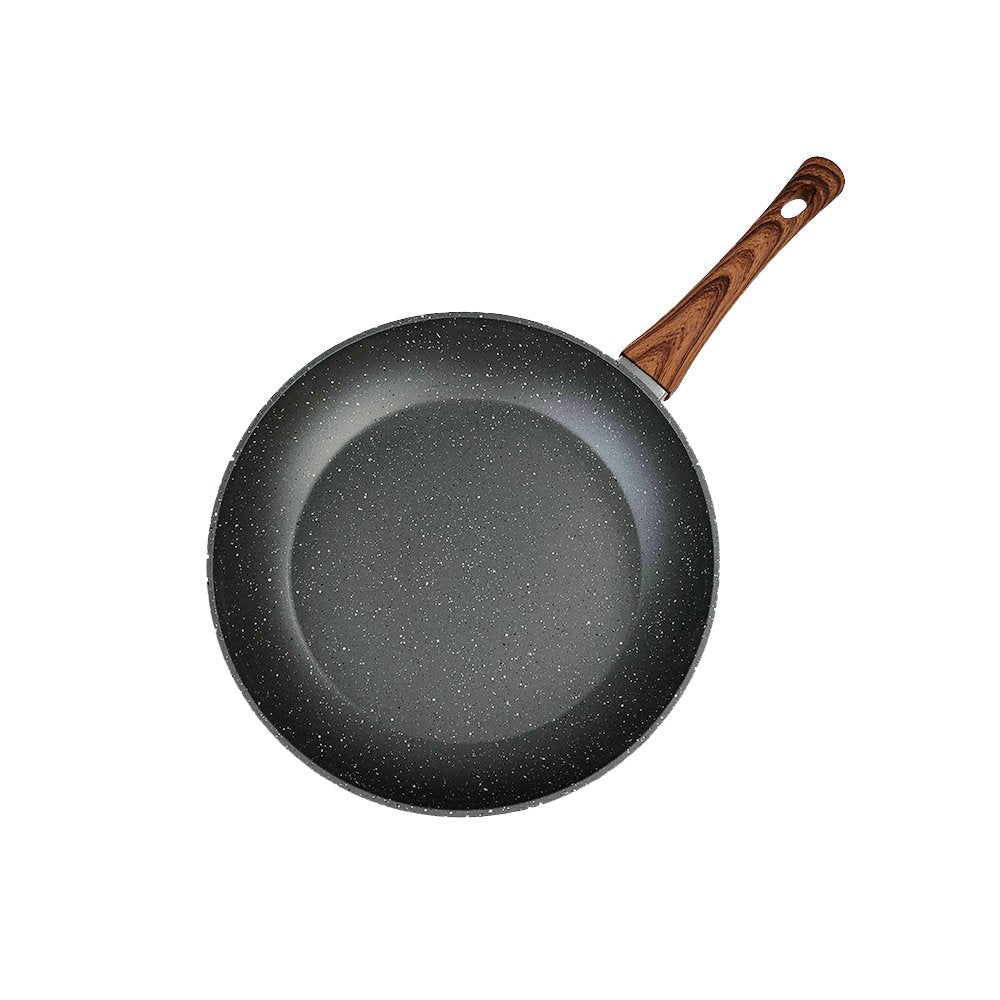 28cm PFOA Free Non-Stick Frypan with Wooden Look Handle