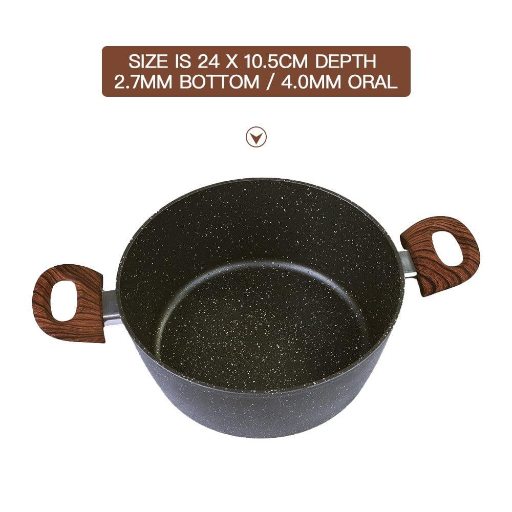 24cm Non-Stick Casserole Cookware Dish