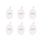 6 pcs Clevinger Eco Oval Facial Exfoliating Loofah – Biodegradable Skin Exfoliation Pads