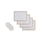 8 Pcs Clevinger  MDF Placemats and Coasters Gold Border