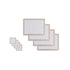 8 Pcs Clevinger  MDF Placemats and Coasters Gold Border