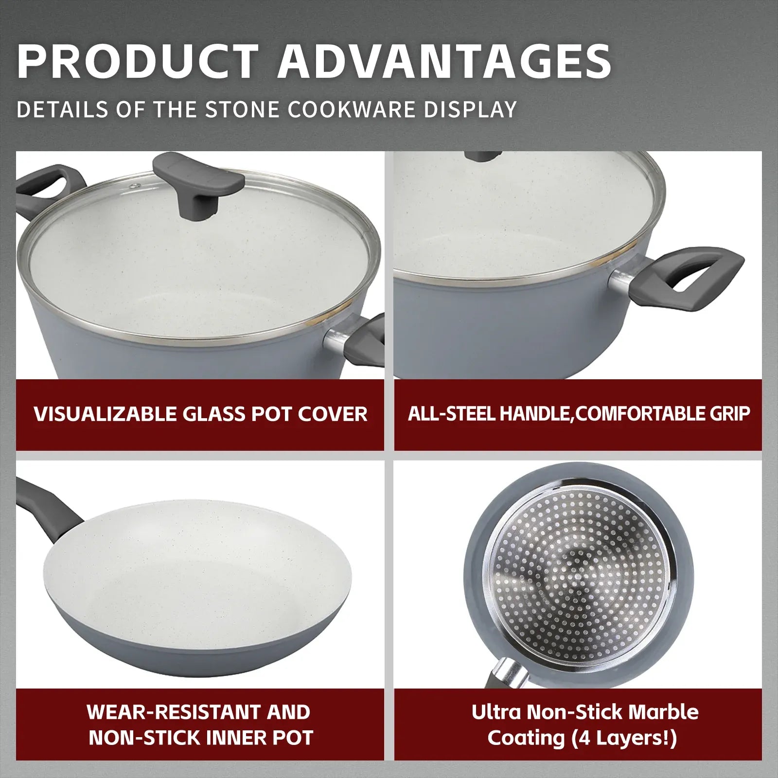 CLEVINGER 24CM NON-STICK CASSEROLE WITH LID