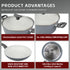 CLEVINGER 24CM NON-STICK CASSEROLE WITH LID