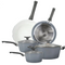 8-Piece Non-Stick Marble Cookware Set PFOA-Free Induction Compatible