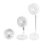 Folding Telescopic 4.5W Portable Height/Tilt Adjustable Rechargeable Cordless Fan