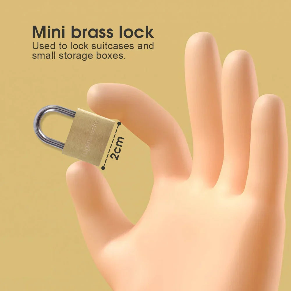 4 Pcs Flightmode Brass Padlock