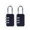 2 Pack Combination 3 Dial Smooth Padlocks