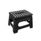Folding Stool – 29cm Portable, 125kg Capacity, Non‑Slip, Compact, Black