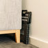 Folding Stool – 29cm Portable, 125kg Capacity, Non‑Slip, Compact, Black