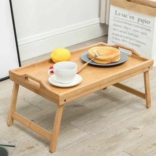 Foldable Bamboo Bed Tray / Breakfast Serving Table