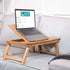 Foldable and Adjustable Bamboo Laptop Table, Bed Tray