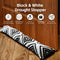 2 Pack Door Draught Stopper Sand Filled Cotton Draft Blocker 78cm