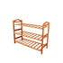 Bamboo 3 Tiers Layers  Storage Shoe Rack & Organiser