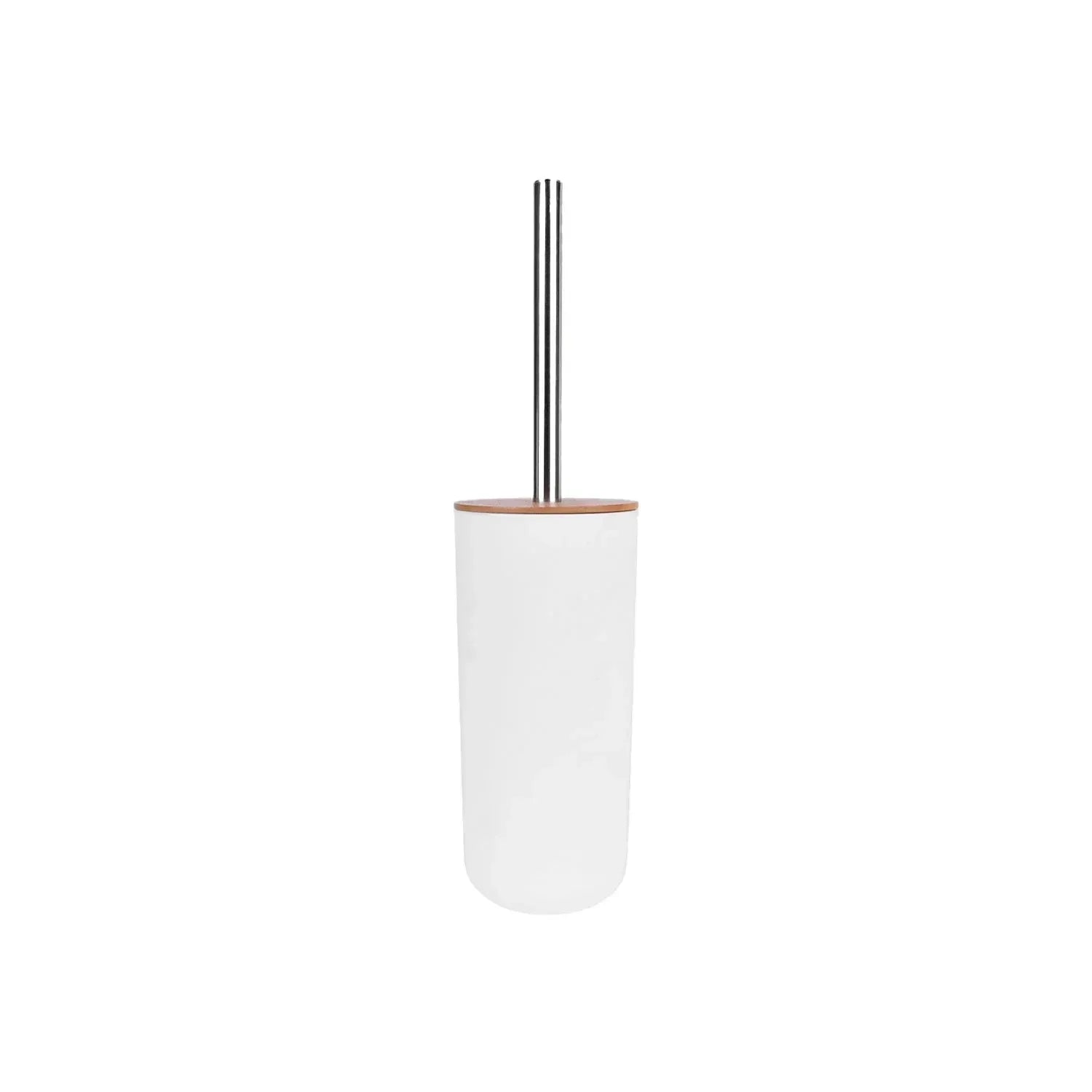 2 Pcs Bamboo-Lid Toilet Brush – Clevinger Collection, BPA-Free
