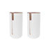 2 Pcs Bamboo Lid Toilet Roll Storage Holder – Clevinger Series, Eco-Friendly Moso Bamboo