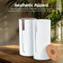 2 Pcs Bamboo Lid Toilet Roll Storage Holder – Clevinger Series, Eco-Friendly Moso Bamboo