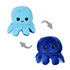 2 pk Flippy Mood Changing Reversible Octopus Plush Toy Assorted Color