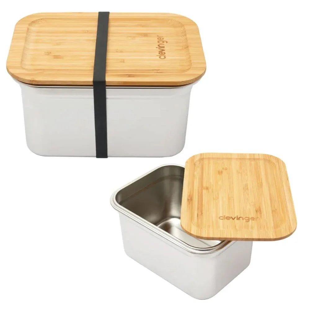 Stainless Steel Bamboo Extra Large Lunch Box 2000ml