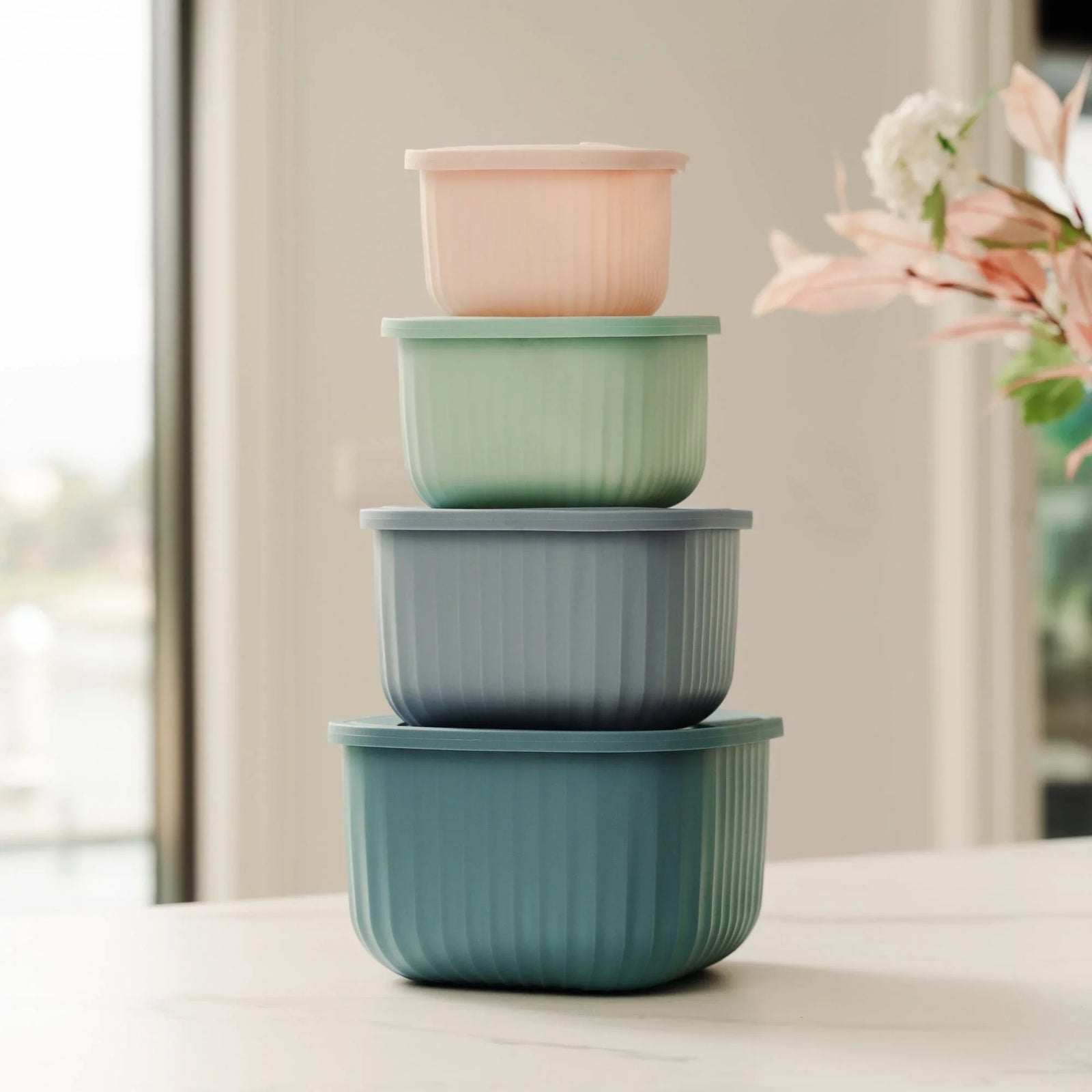 Cook Easy 4PC Square Nested Food Storage Set