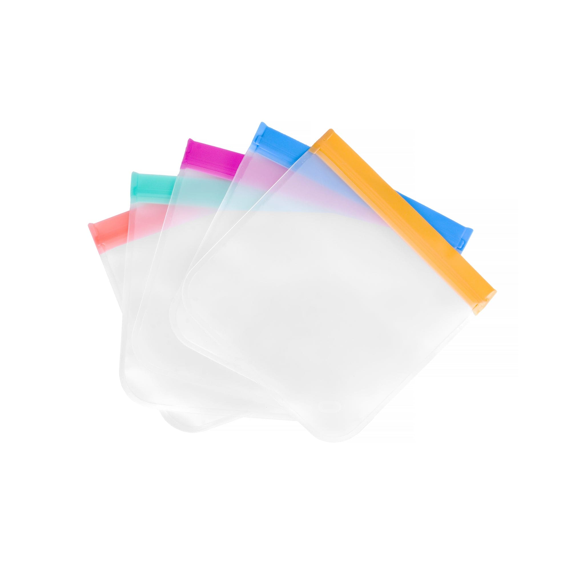 Set of 5 Ziplock Reusable Eco Friendly Bags