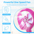 Handhold Battery Powered Personal Water Spray Fan-Blue/Pink - Blue