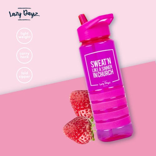 Lazy Dayz Sports Bottle 750ml - Pink