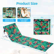 Lazy Dayz Fold Up Beach Lounger - Mossman