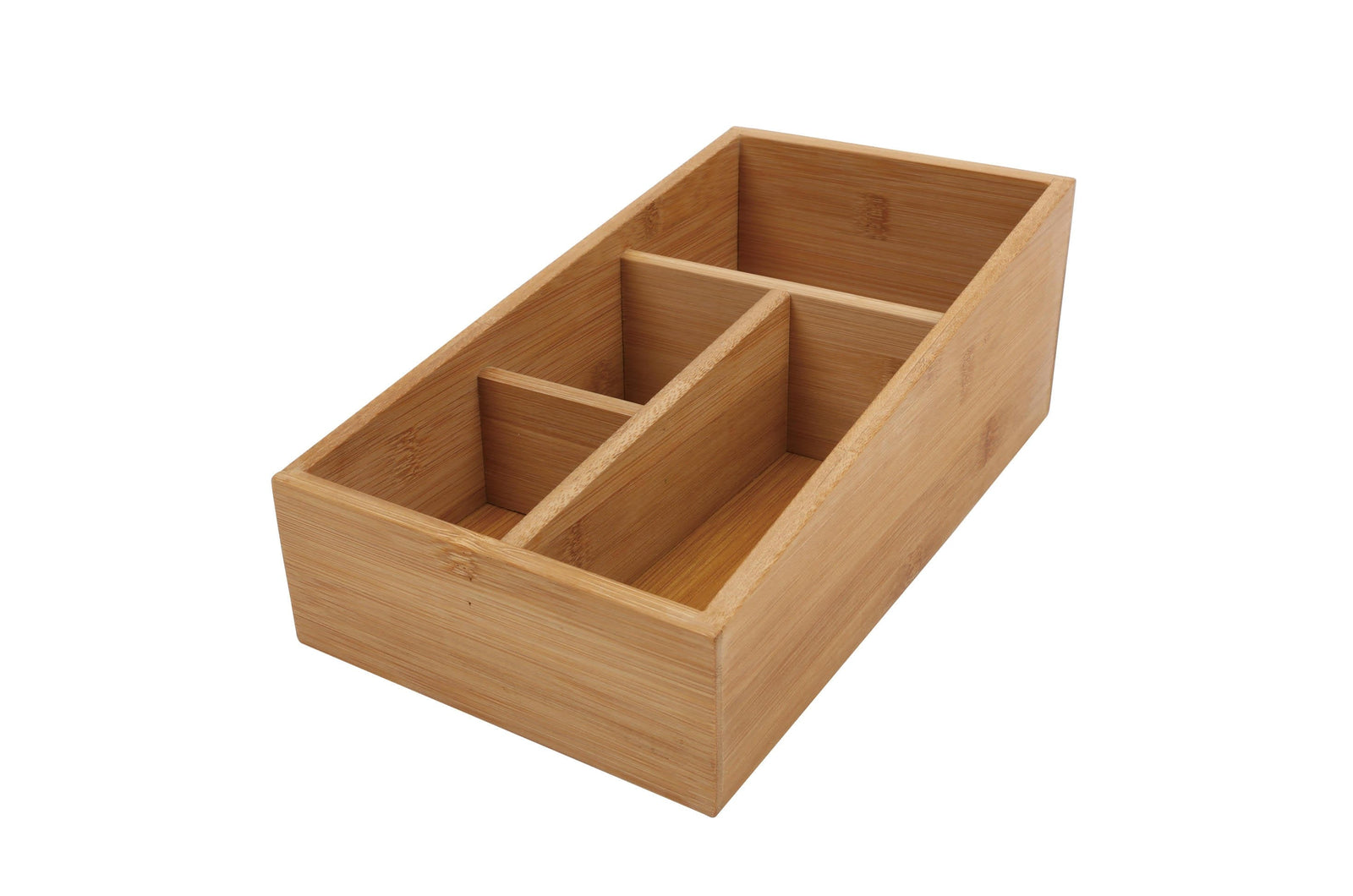 Bamboo Storage Box with 4 Slots