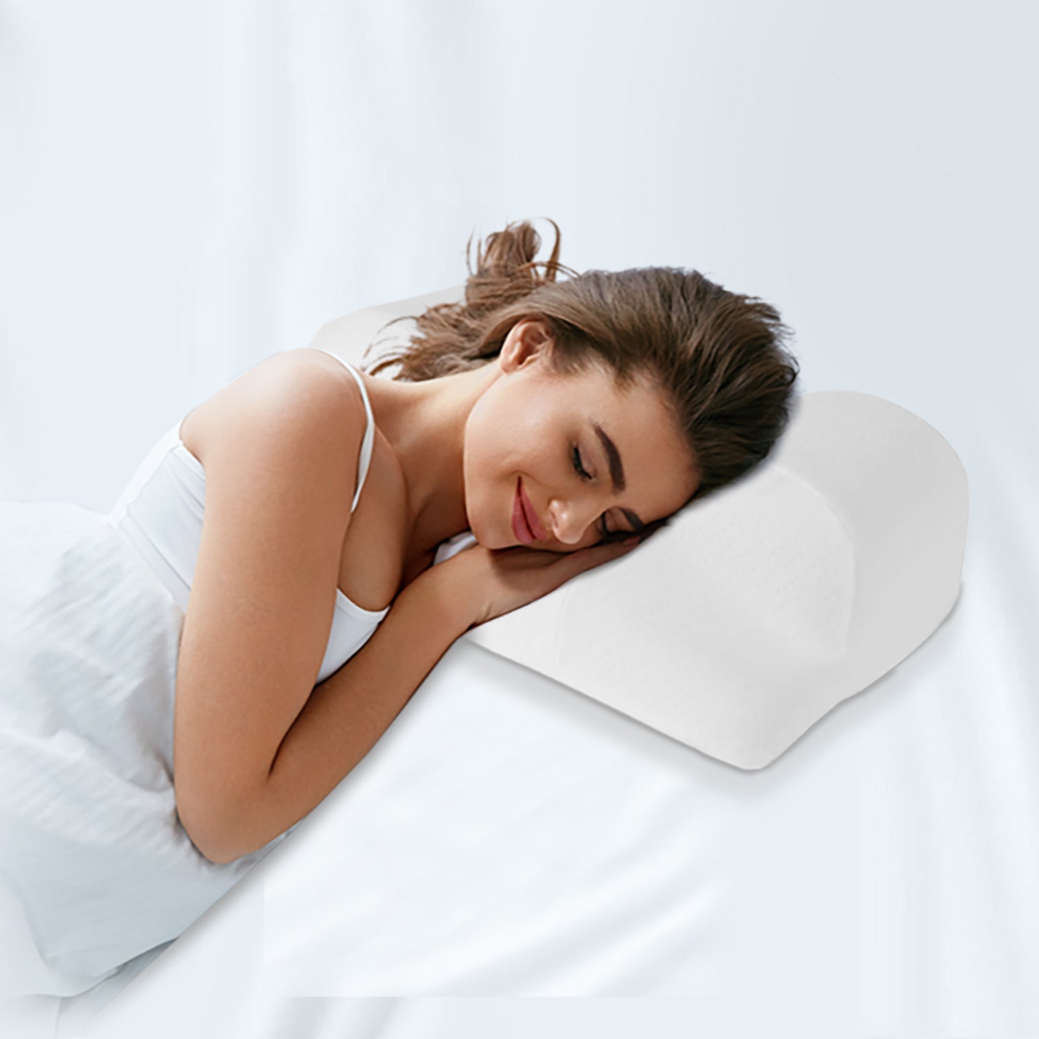 Memory Foam Beauty Sleep Pillow for Neck and Shoulder Pain