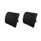 2 Pack Memory Foam Lumbar Support Cushion with Black Cover