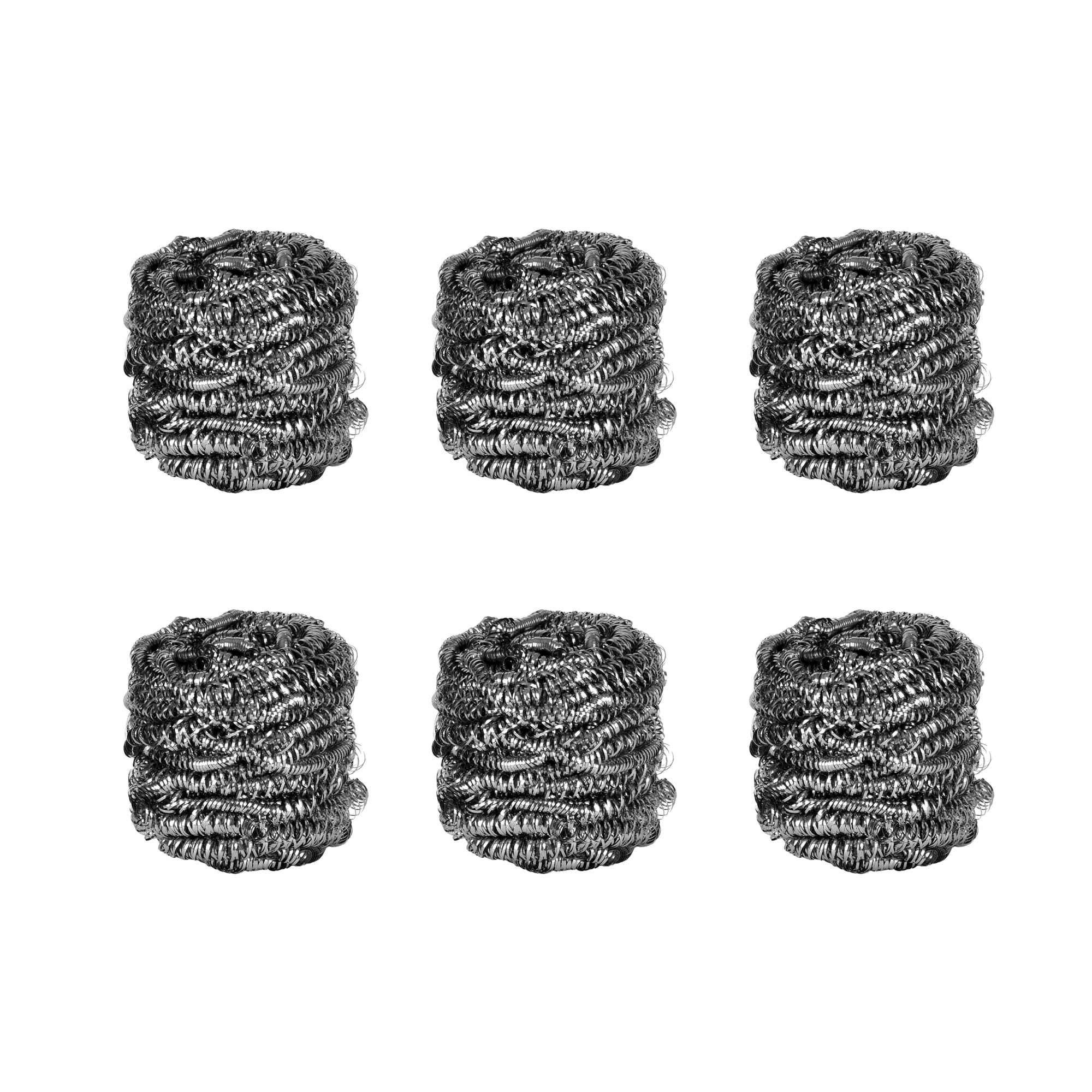 STAINLESS STEEL SCOURERS 6 PACK