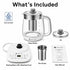 FA-K1501 Electric Glass Tea Kettle 1.5L Tea Maker SAA Certified