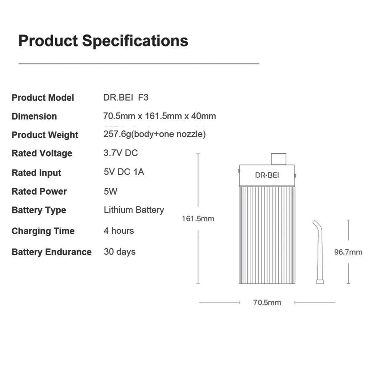 Portable Water Flosser GF3