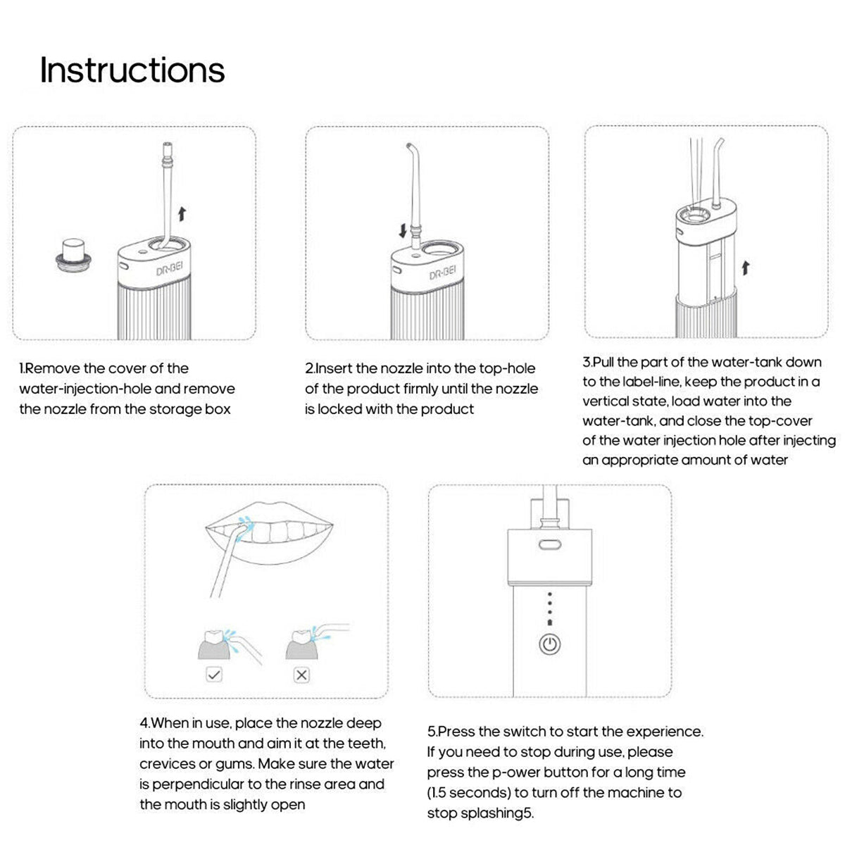 Portable Water Flosser GF3