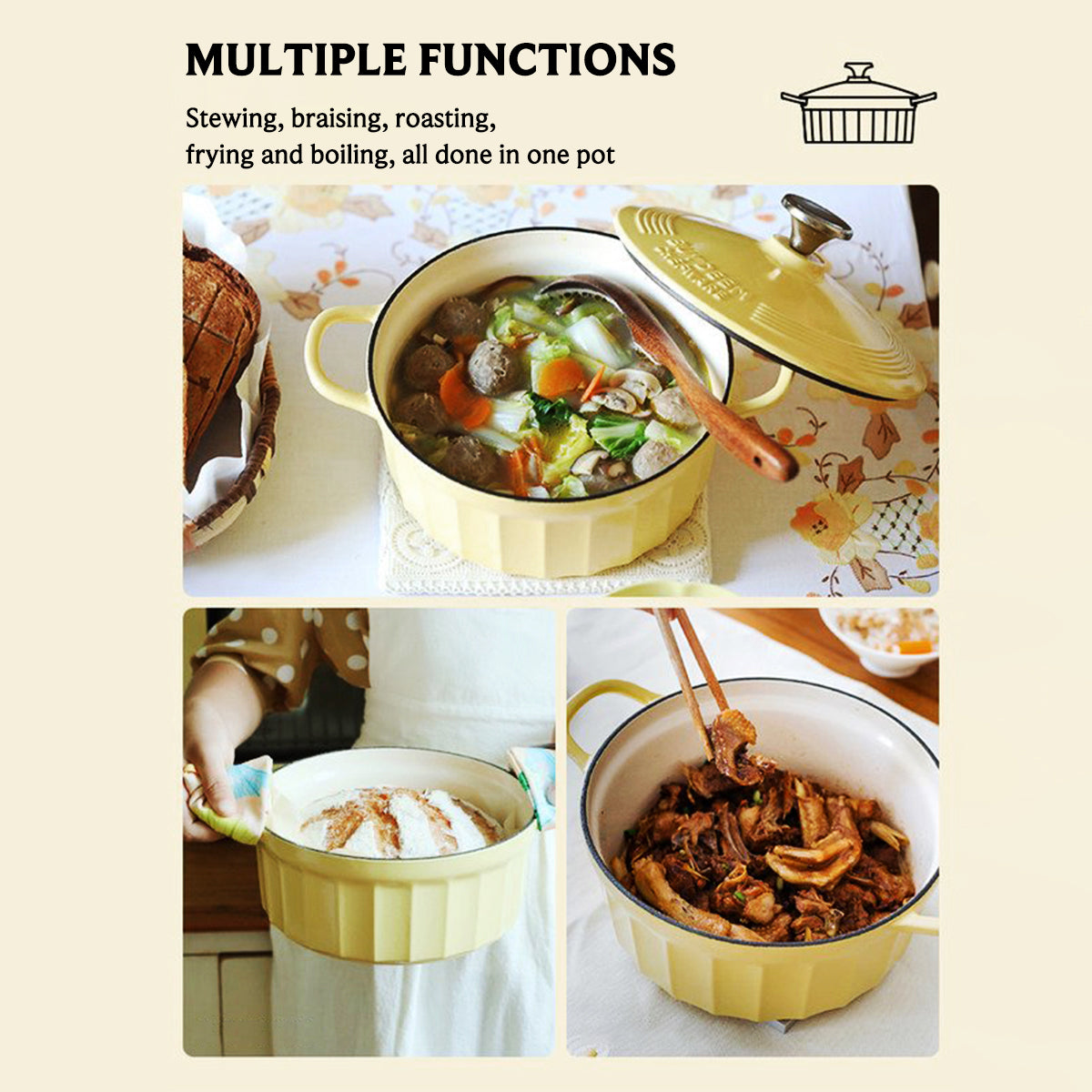 CP521 Enameled Cast-Iron Dutch Oven