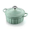 Enameled Cast-Iron Dutch Oven 2.9L Buydeem Food Grade Stew Bake Fry