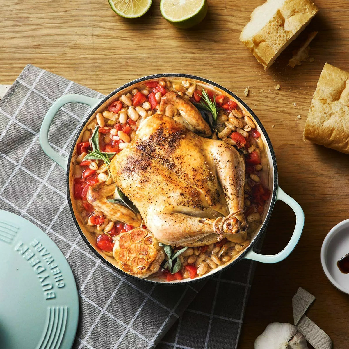 Enameled Cast-Iron Dutch Oven