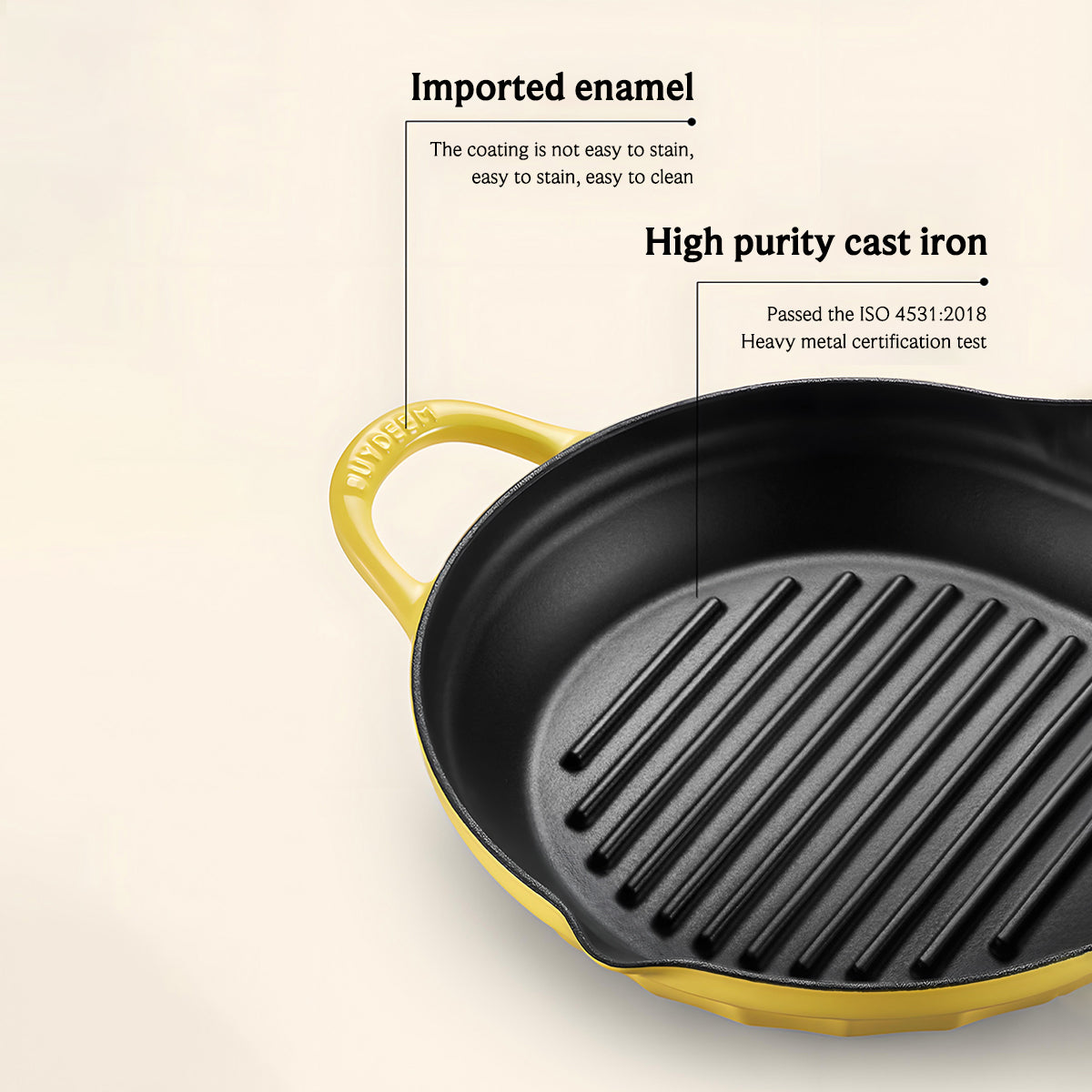 CP553 Enameled Cast Iron Grill Pan