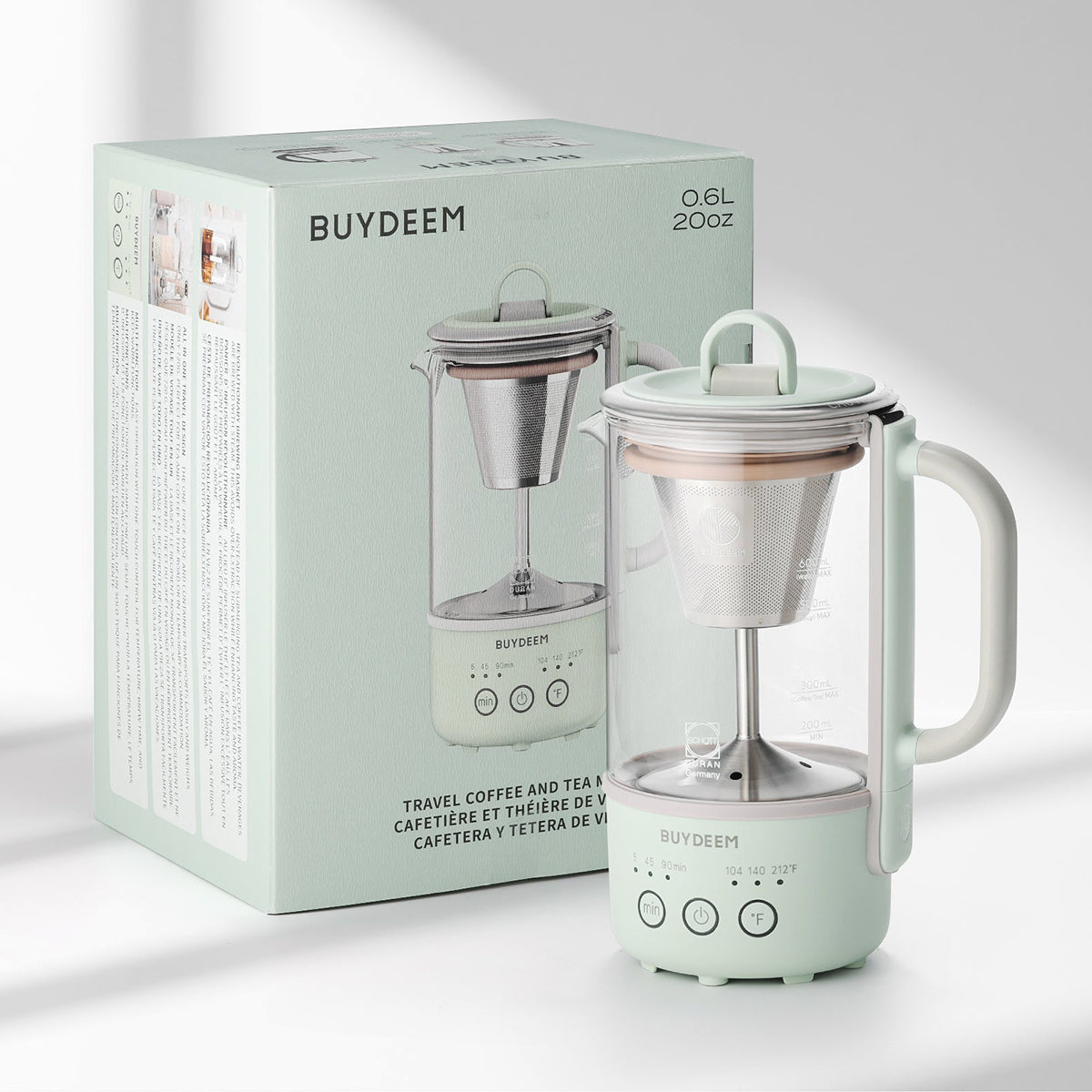 BUYDEEM Mini Multi-function Tea/Coffee Maker K32 600ml