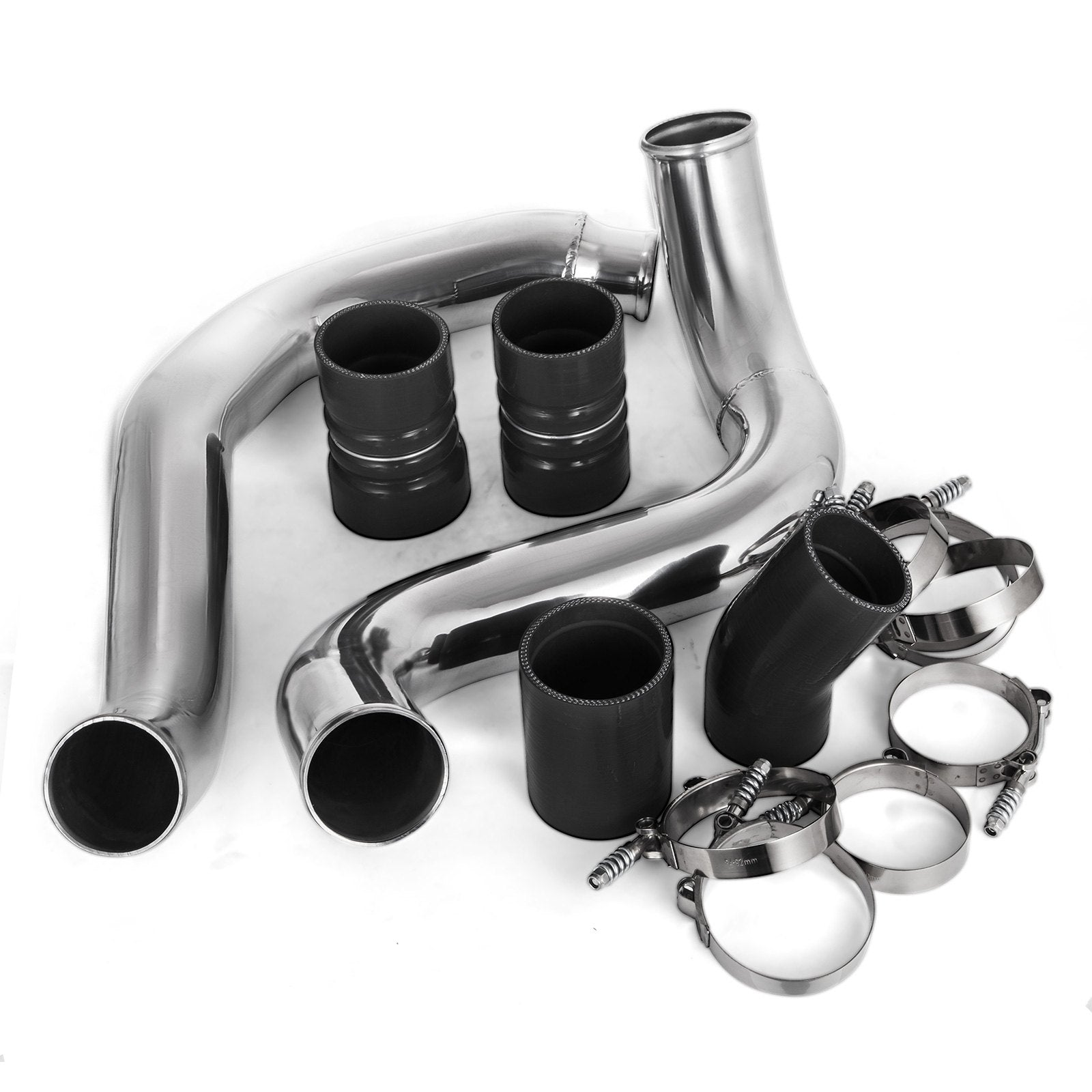 Turbo Intercooler Pipe & Boot Kit Silver for 03-07 Ford 6.0L Powerstroke Diesel