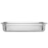 4 Pack Hotel Pans, Full Size Anti-Jam Steam Pan with Lid, 0.8mm Thick Stainless Steel Steam Table Pan, 4-Inch Deep Commercial Table Pan, Catering Storage Food Pan, for Industrial & Scientific