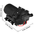 RV Water Pump 5.3 GPM 5.5 Gallons Per Minute 12V Water Pump Automatic 70 PSI Diaphragm Pump with 25 Foot Coiled Hose Washdown Pumps for Boats Caravan Rv Marine Yacht