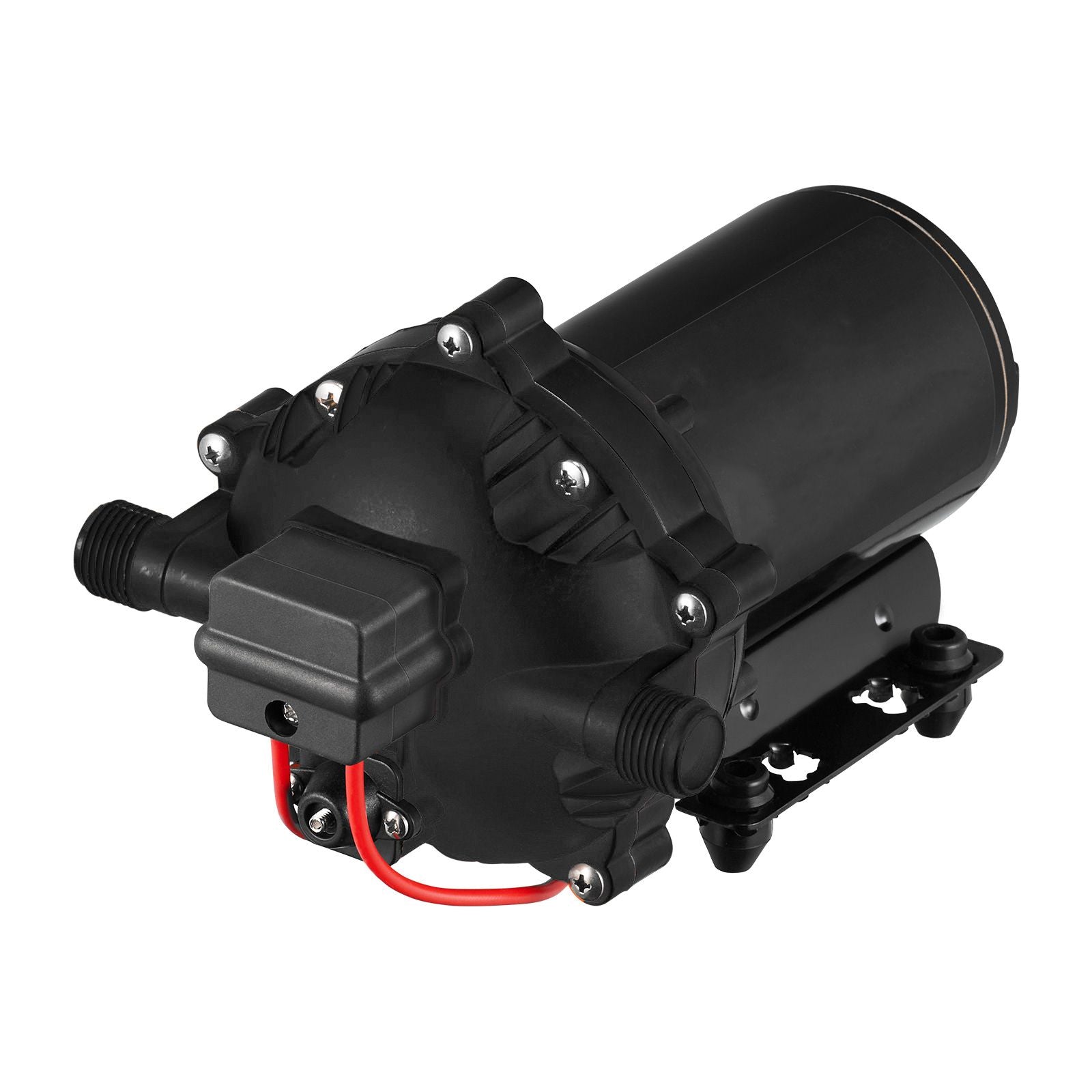 RV Water Pump 5.3 GPM 5.5 Gallons Per Minute 12V Water Pump Automatic 70 PSI Diaphragm Pump with 25 Foot Coiled Hose Washdown Pumps for Boats Caravan Rv Marine Yacht