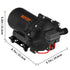 RV Water Pump 5.3 GPM 5.5 Gallons Per Minute 12V Water Pump Automatic 70 PSI Diaphragm Pump with 25 Foot Coiled Hose Washdown Pumps for Boats Caravan Rv Marine Yacht
