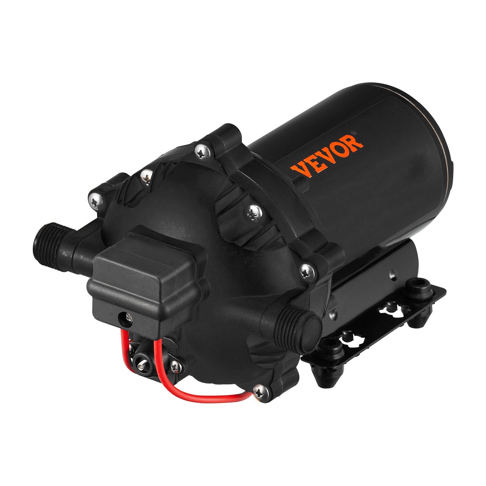 RV Water Pump 5.3 GPM 5.5 Gallons Per Minute 12V Water Pump Automatic 70 PSI Diaphragm Pump with 25 Foot Coiled Hose Washdown Pumps for Boats Caravan Rv Marine Yacht
