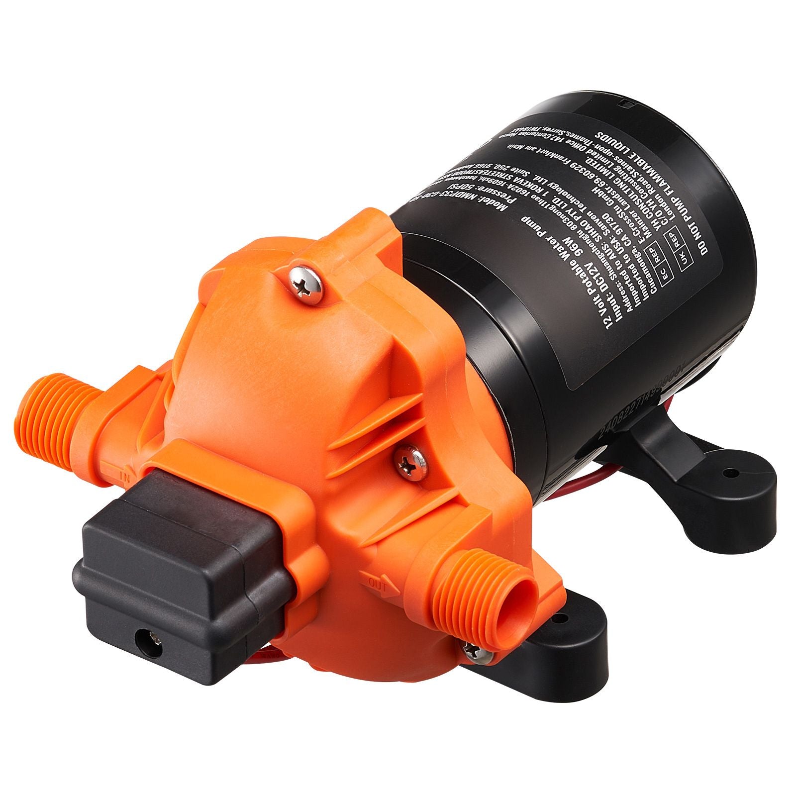Diaphragm Pump 3GPM 11.36 L/min 3-Chamber Water Pump Pressure Switch