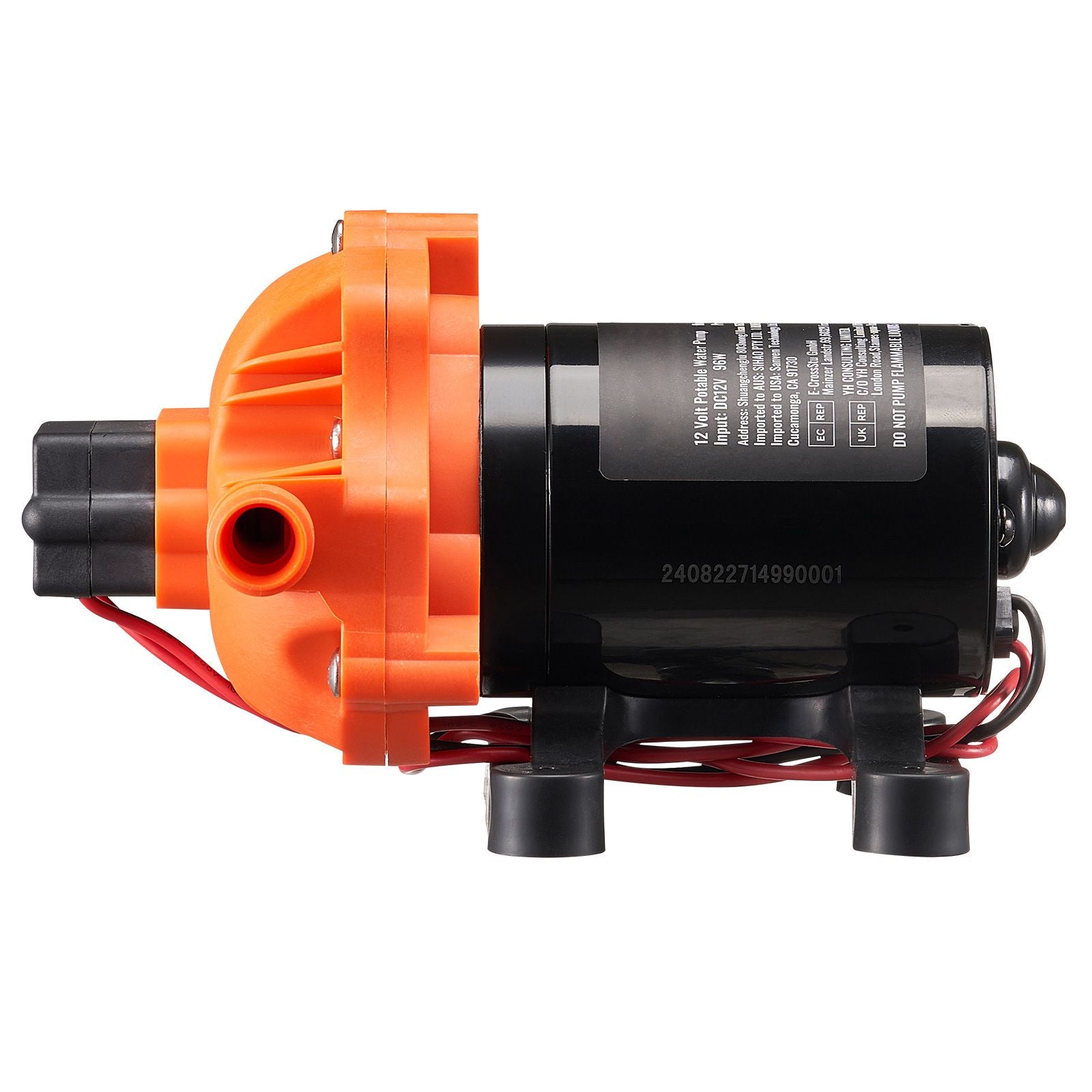 Diaphragm Pump 3GPM 11.36 L/min 3-Chamber Water Pump Pressure Switch