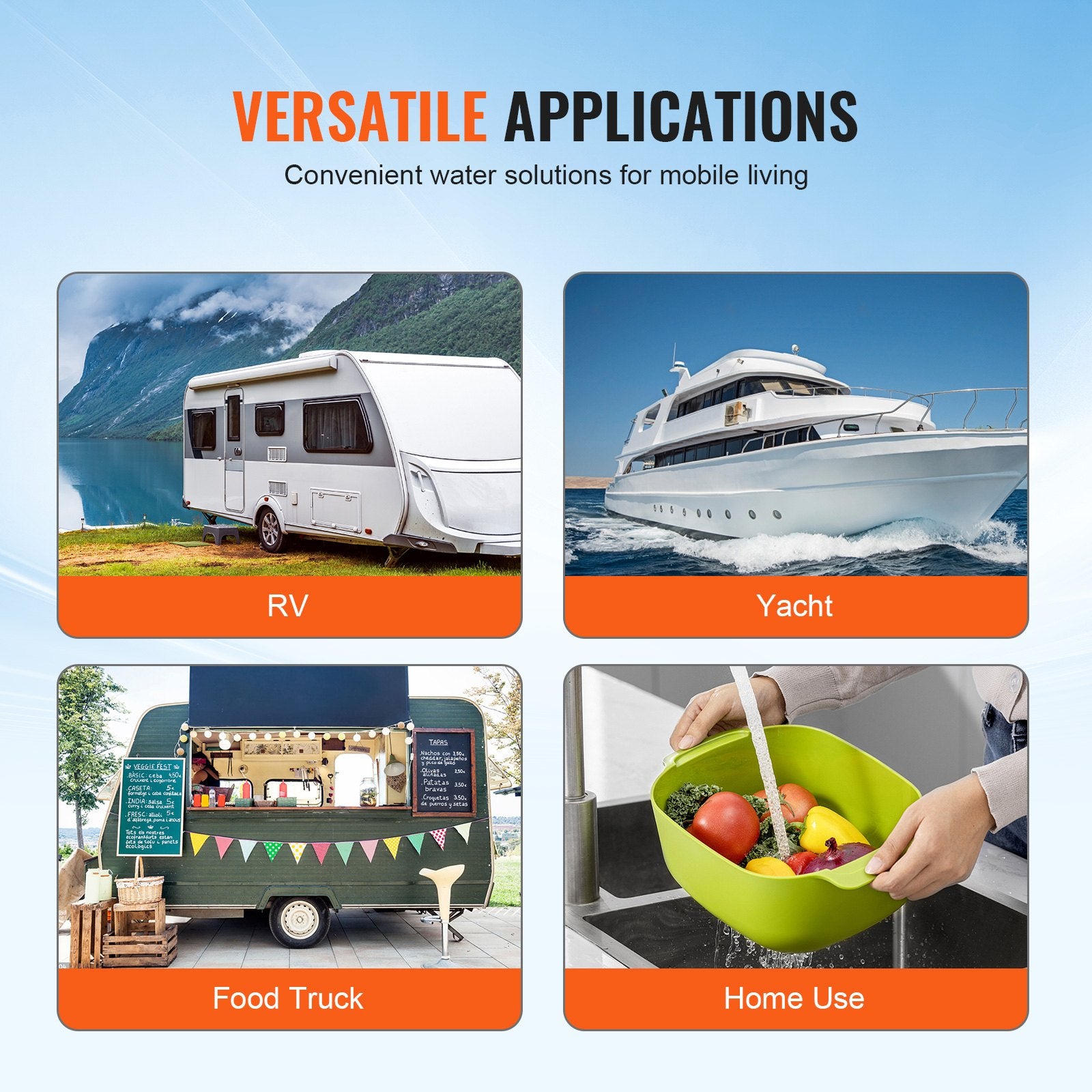 Diaphragm Pump 3GPM 11.36 L/min 3-Chamber Water Pump Pressure Switch