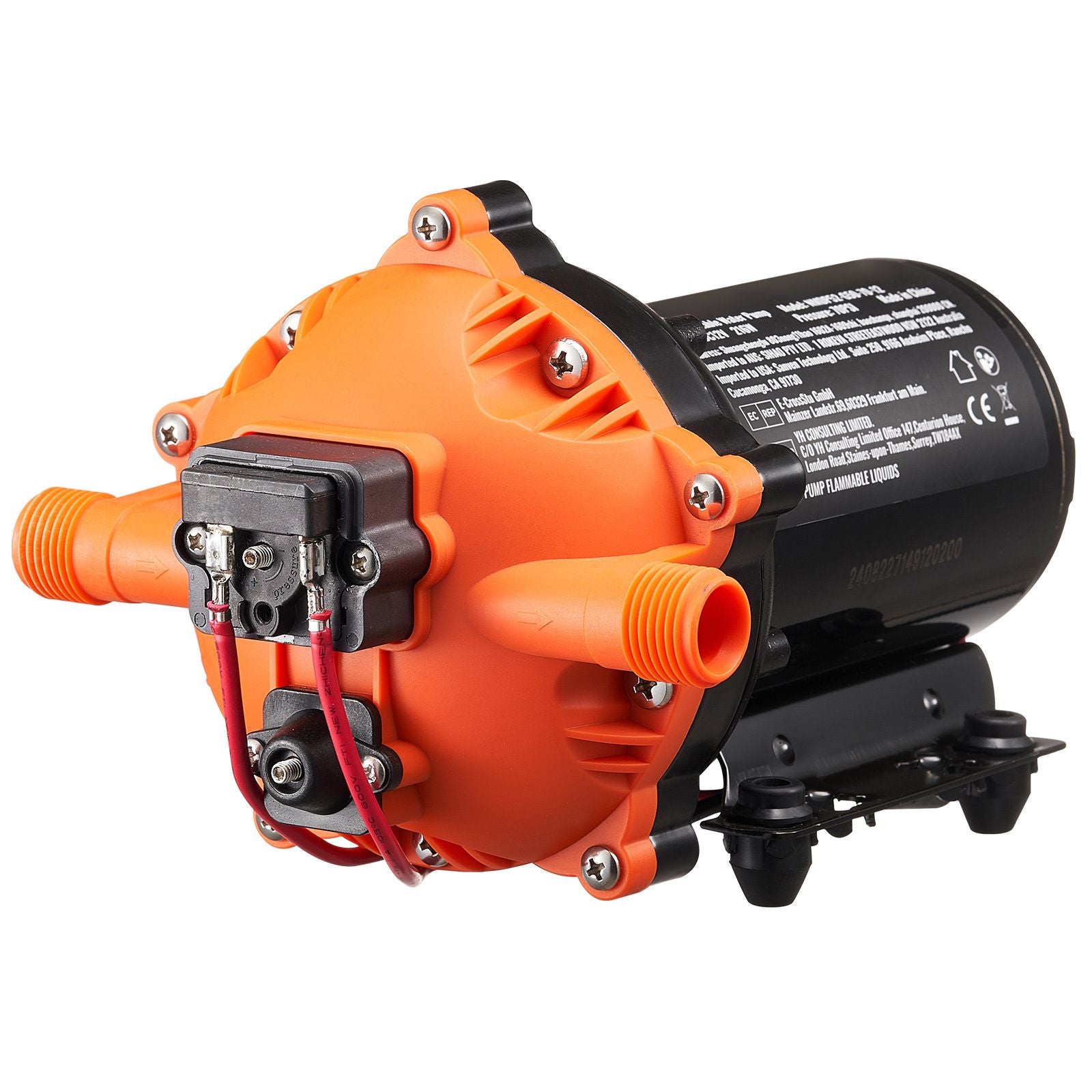 Diaphragm Pump 5GPM 18.93 L/min 5-Chamber Water Pump Pressure Switch