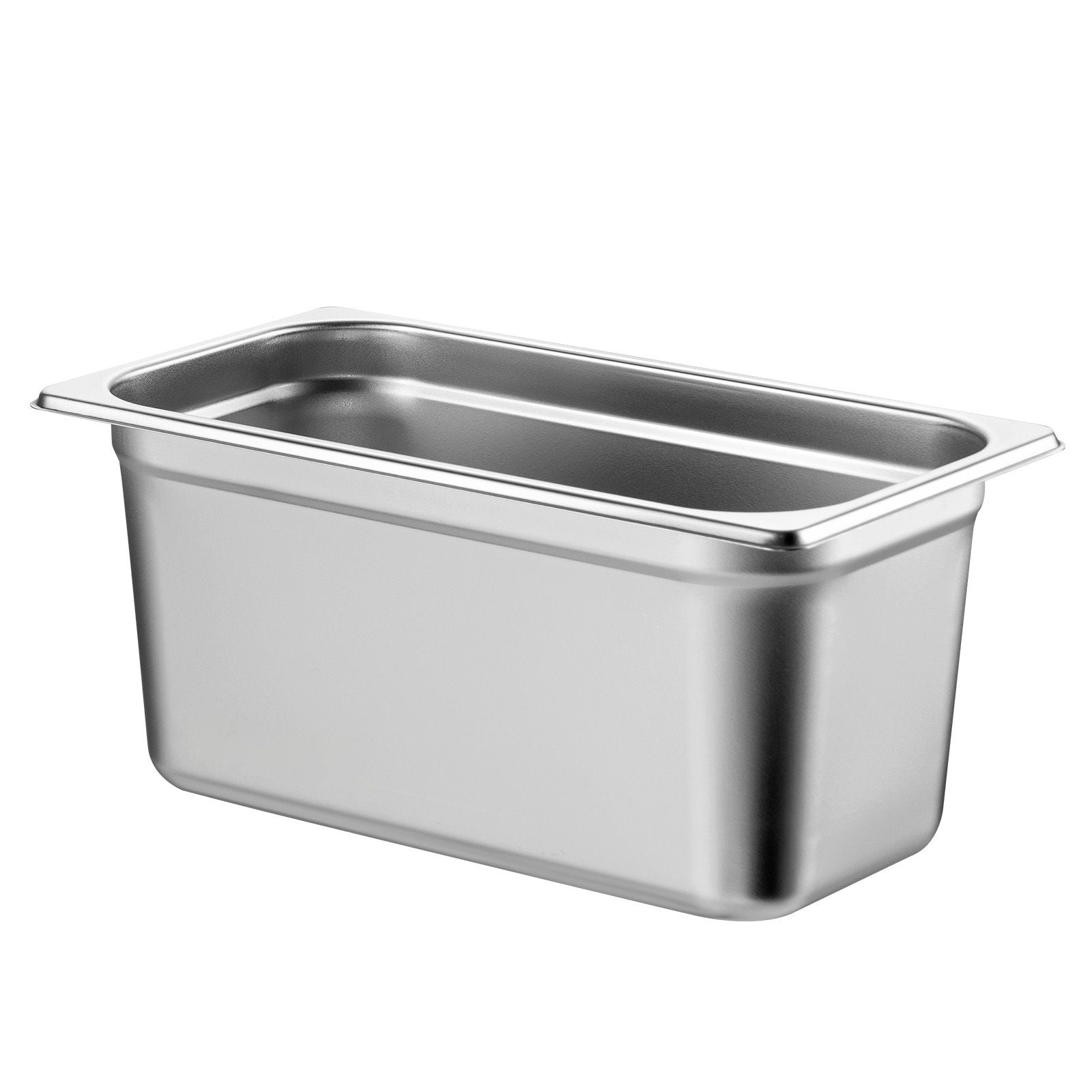 8 Pack Hotel Pans, 1/3 Size Anti-Jam Steam Pan with Lid, 0.8mm Thick Stainless Steel Steam Table Pan, 6-Inch Deep Commercial Table Pan, Catering Storage Food Pan, for Industrial & Scientific